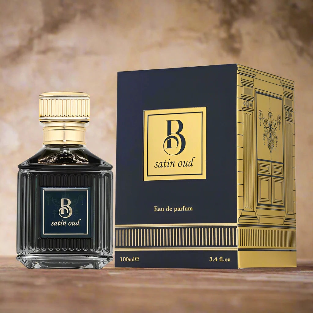 Luxurious Barakkat Satin Oud Perfume Bottle.