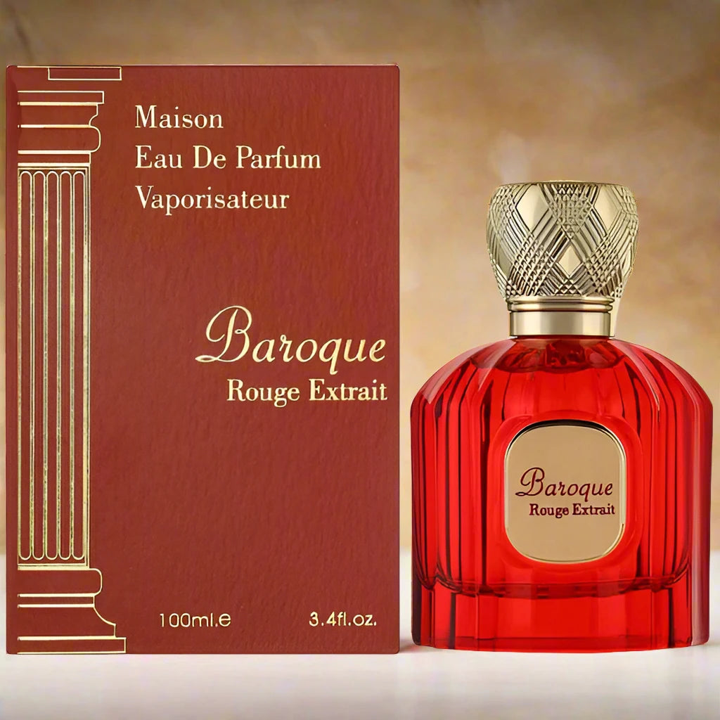 Baroque Rouge Extrait 100ml EDP by Maison Alhambra – A luxurious fragrance blending bold and captivating aromas.