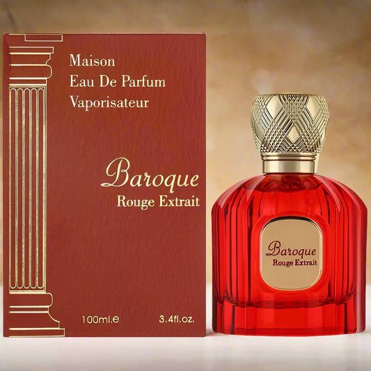 Baroque Rouge Extrait 100ml EDP by Maison Alhambra – A luxurious fragrance blending bold and captivating aromas.