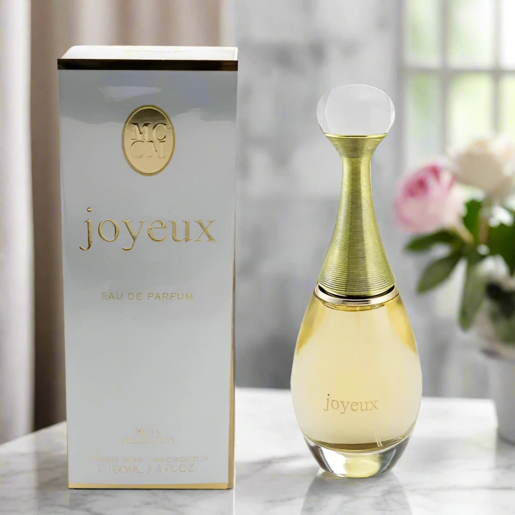 Joyeux Perfume 100ml EDP bottle featuring a stylish and modern design.