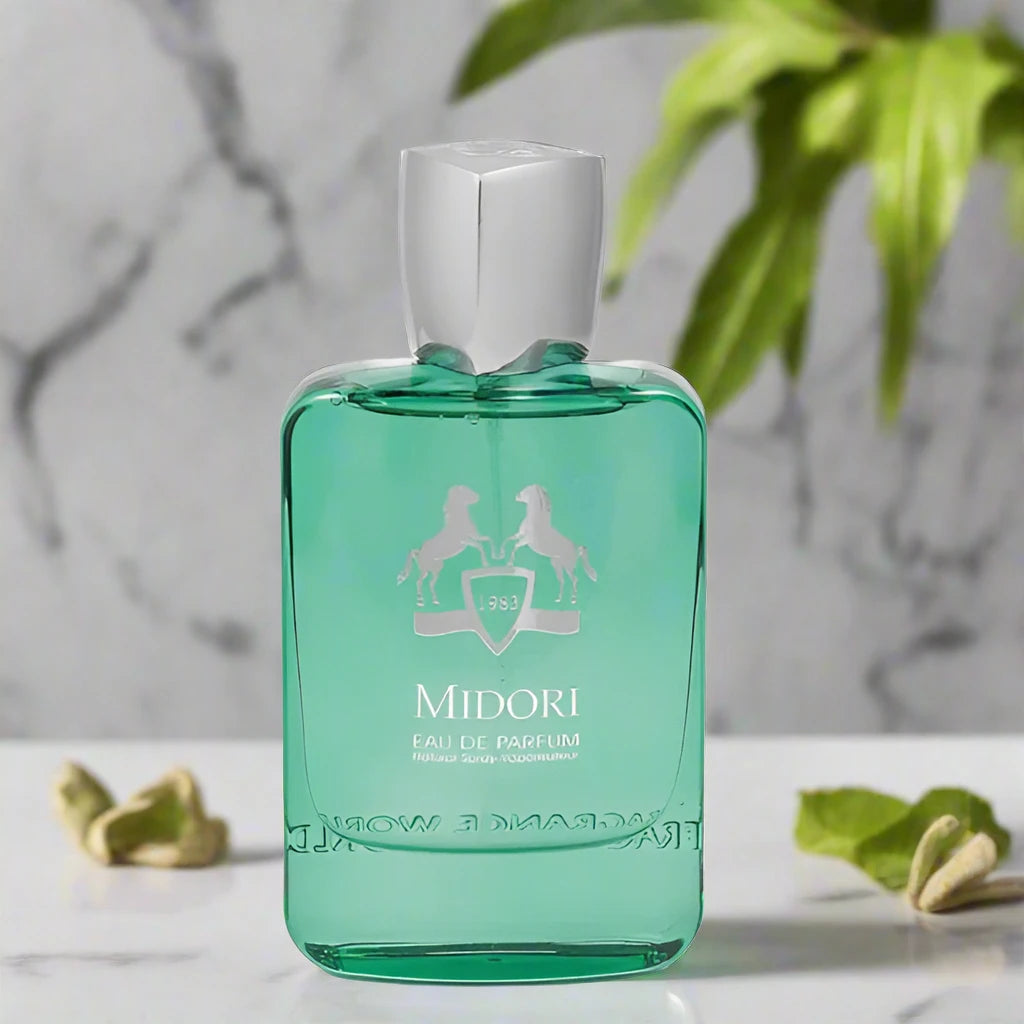 Midori Perfume 100ml EDP bottle featuring a fresh and vibrant design.