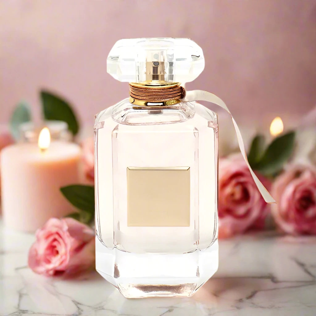 Rose Seduction Secret Festive Perfume 100ml EDP by Fragrance World - Enchanting floral fragrance in a festive bottle.