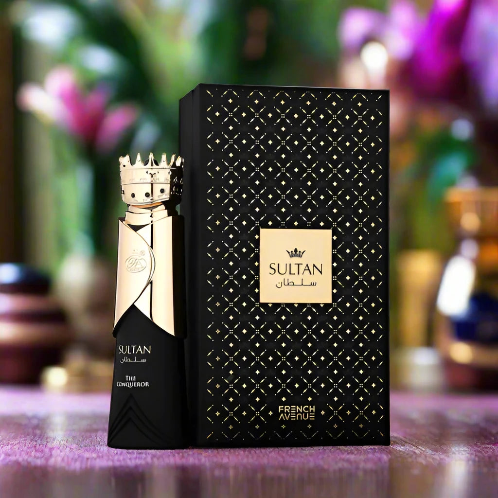 Sultan The Conqueror Perfume 80ml EDP by French Avenue, Fragrance World - Powerful and sophisticated scent in premium packaging.