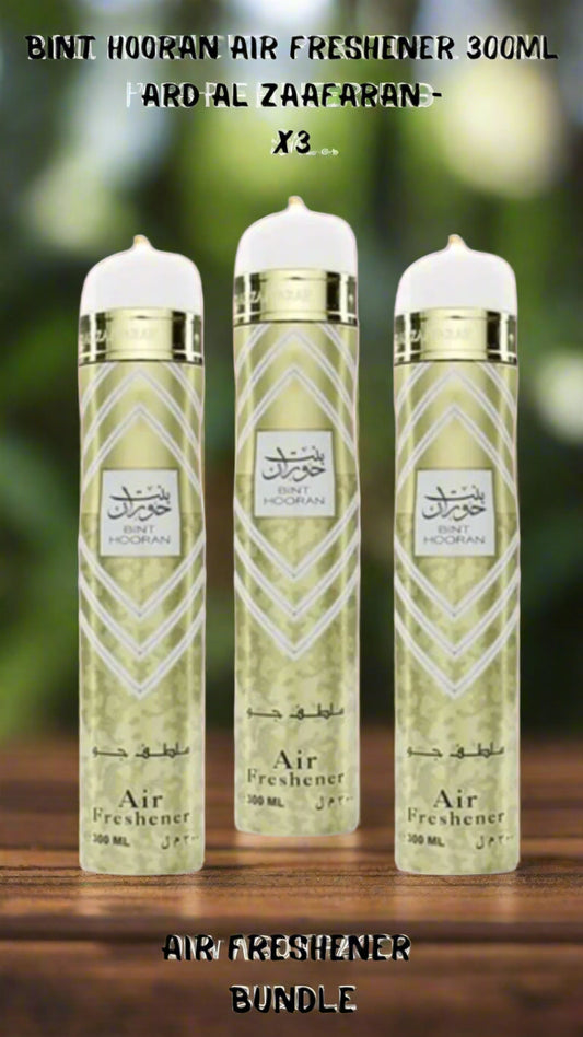 Bint Hooran Air Freshener 300ml Ard Al Zaafaran - x3