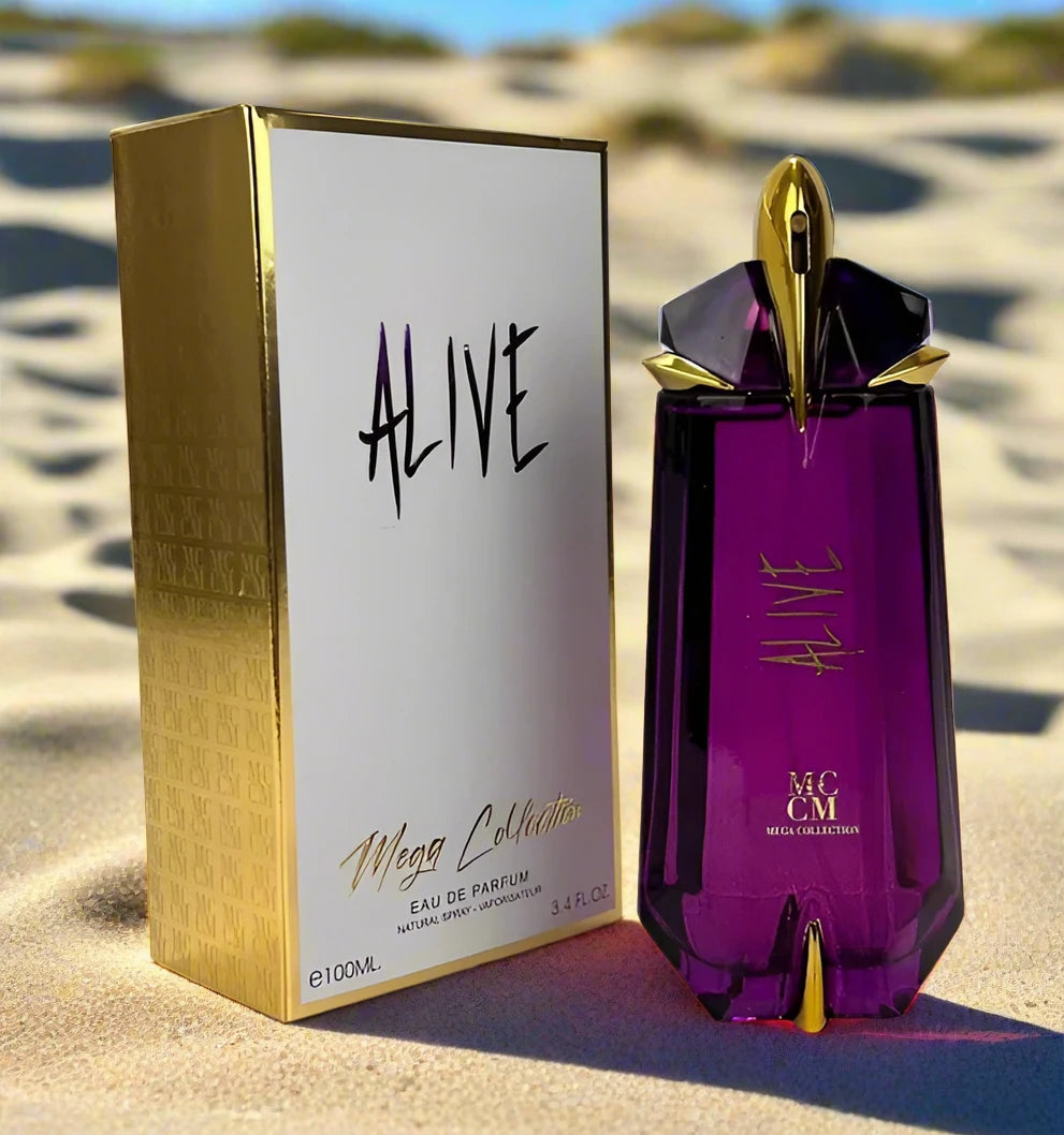 Alive Perfume 100ml EDP by Ard Al Zaafaran, a vibrant fragrance with mandarin and jasmine notes.