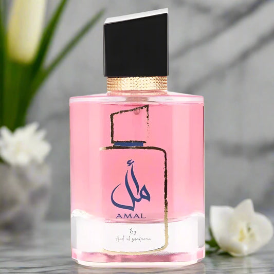 Amal Perfume 100ml EDP by Ard Al Zaafaran, a floral fragrance with orange blossom and creamy notes.