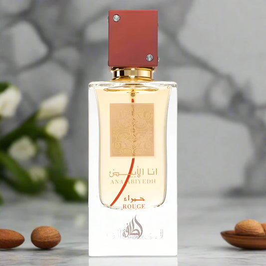  Ana Abiyedh Rouge Perfume 60ml EDP by Lattafa, a warm and spicy fragrance for unisex.