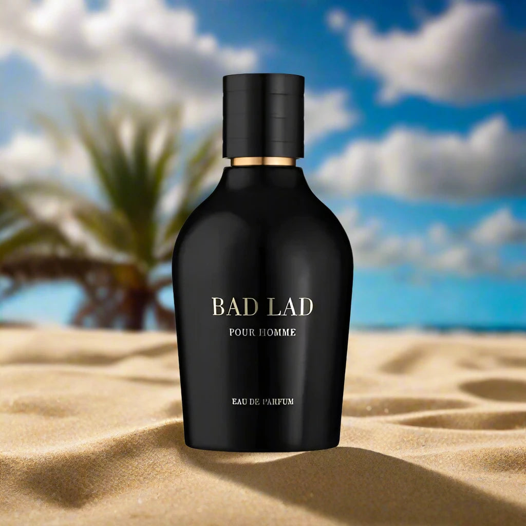 100ml Bad Lad EDP by Fragrance World, featuring spicy and woody notes for a masculine scent.