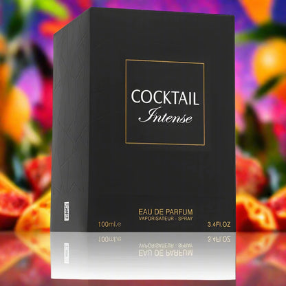 Cocktail Intense Perfume 100ml EDP by Fragrance World - Vibrant and alluring unisex fragrance.