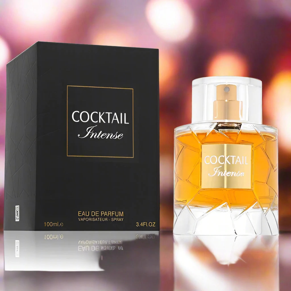 Cocktail Intense Perfume 100ml EDP by Fragrance World - Exotic and vibrant fragrance experience.