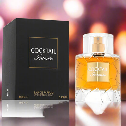 Cocktail Intense Perfume 100ml EDP by Fragrance World - Exotic and vibrant fragrance experience.