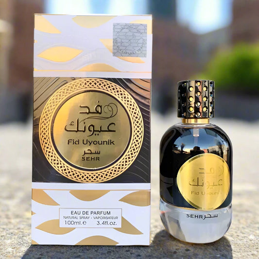 Fid Uyounik Sehr Perfume 100ml by Ard Al Zaafaran, a warm, oudi, unisex fragrance.