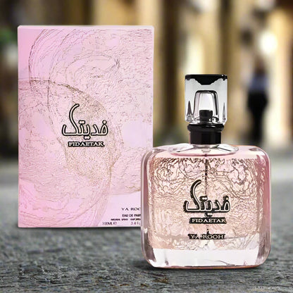 Fidaetak Perfume 100ml EDP bottle featuring a stylish and elegant design.