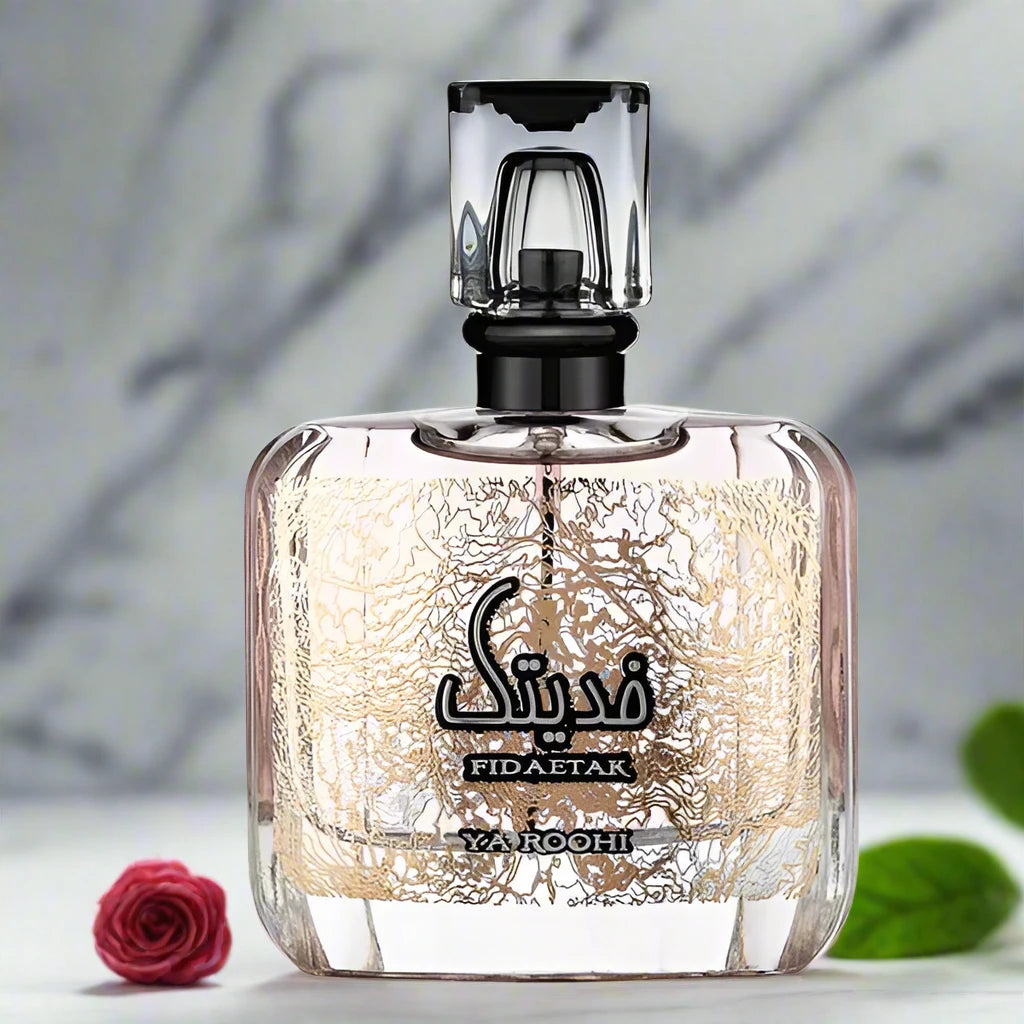 Fidaetak Perfume 100ml EDP bottle featuring a stylish and elegant design.