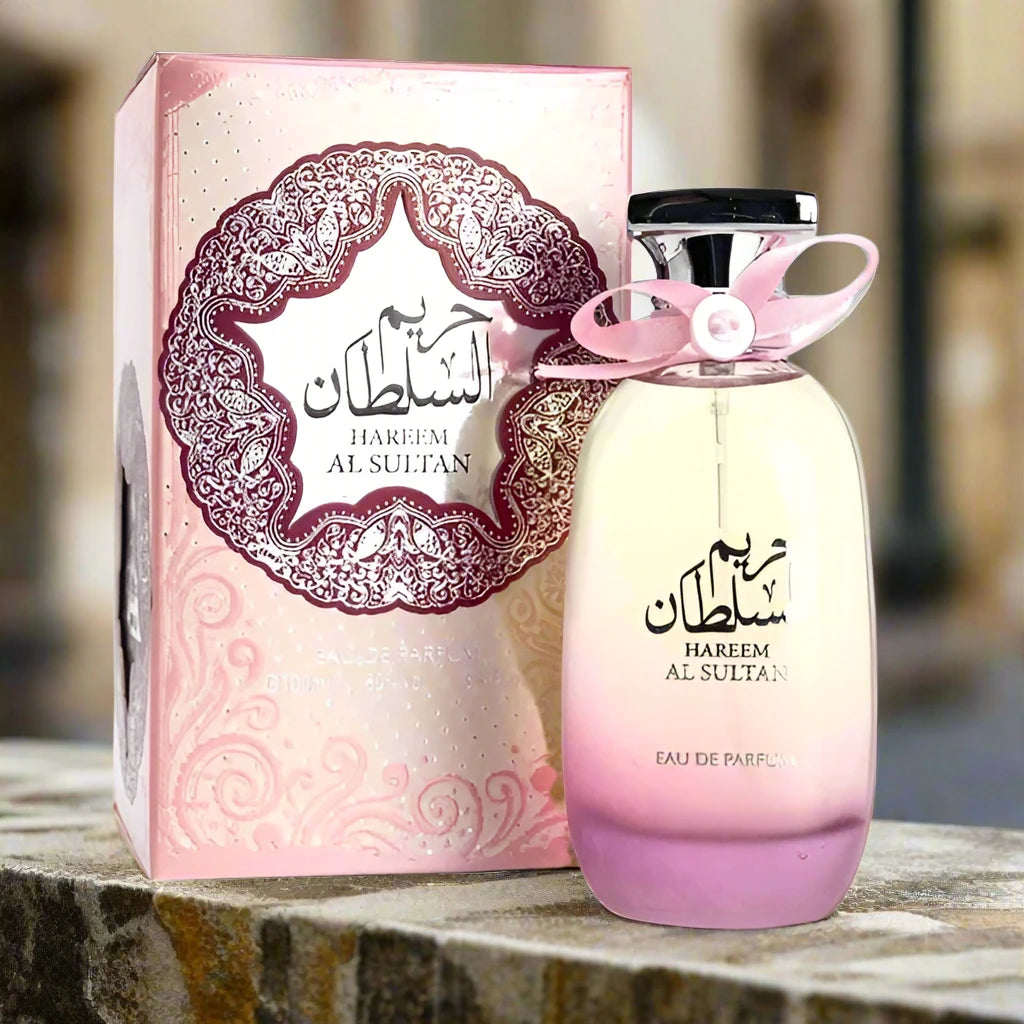 Hareem Al Sultan Perfume 100ml EDP bottle featuring an elegant and luxurious design.