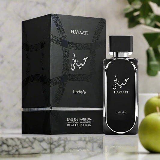 Hayaati Perfume 100ml EDP by Lattafa, a fresh and aromatic fragrance for unisex.