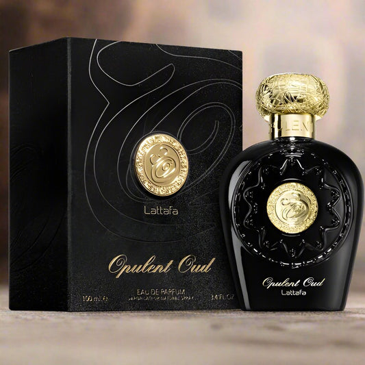 Opulent Oud Perfume 100ml EDP by Lattafa, a rich amber fragrance for unisex.