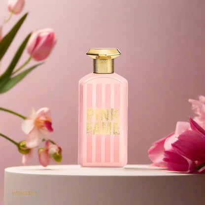 Pink Fame Perfume 100ml EDP by Fragrance World - A feminine and glamorous fragrance with floral and fruity notes.