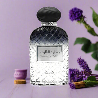 Sayaad Al Quloob Perfume 100ml EDP by Ard Al Zaafaran, a unisex fragrance with citrus and woody notes.